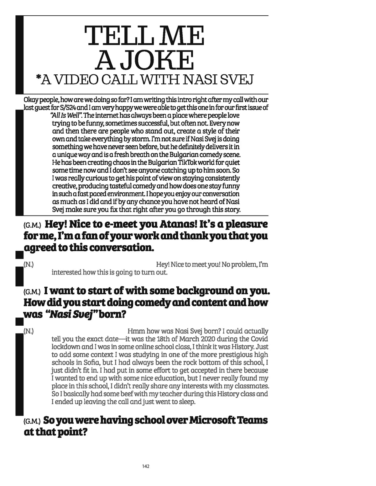 AIW Issue 1 Print Edition